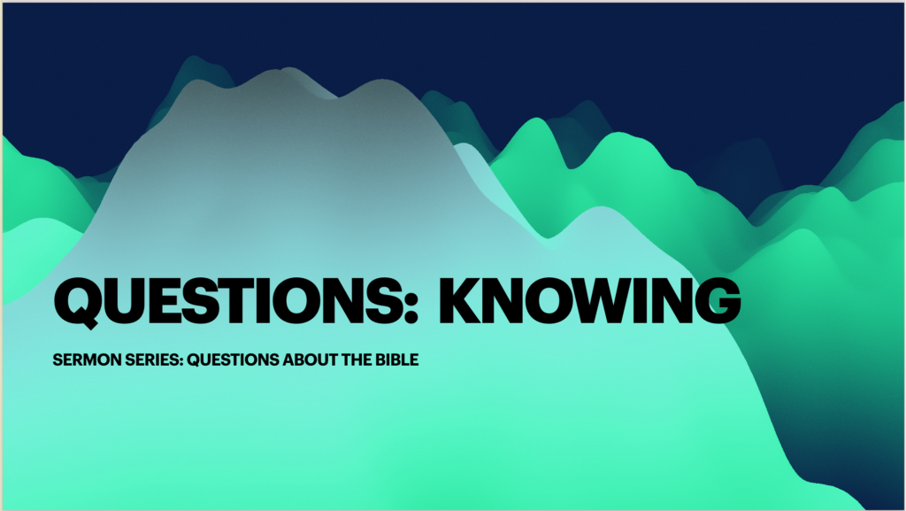 “Knowing”